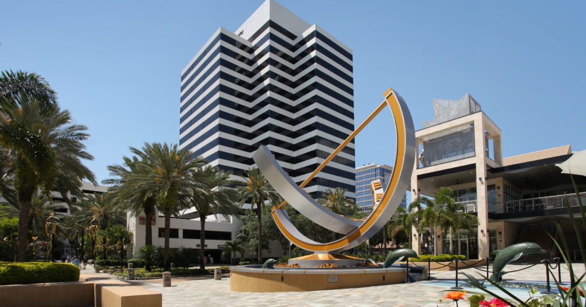 Downtown St. Petersburg, FL, near the Oxford Advisory Group office on Second Ave N